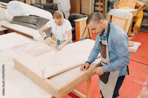 фотографія Furniture Upholstery and Manufacture fabric cloth Renovation
