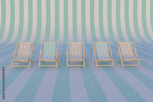 Deck chairs pattern