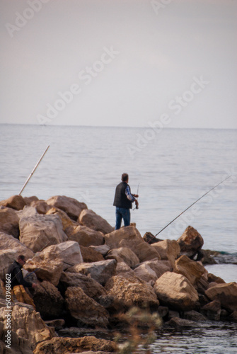 fishing in the lake