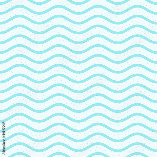 seamless water wave pattern and background vector illustration