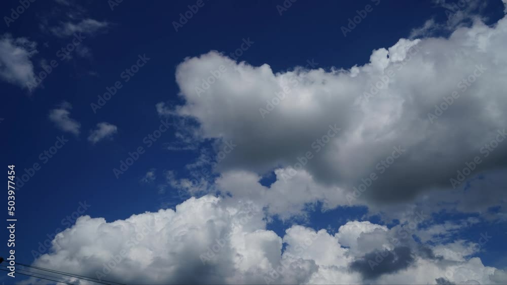 time lapse clouds in the sky