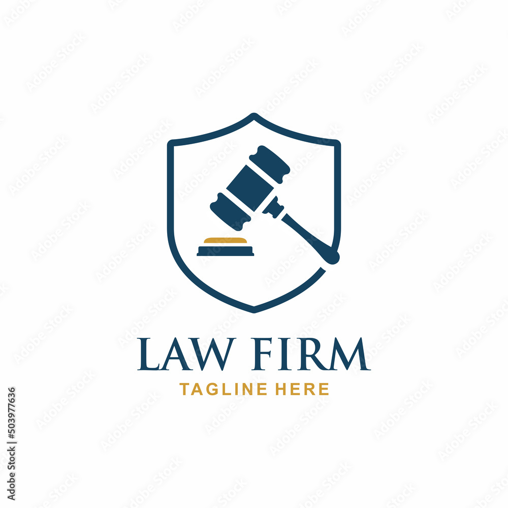 Law firm logo design vector. Gavel logo Law firm logo design vector. Gavel logo