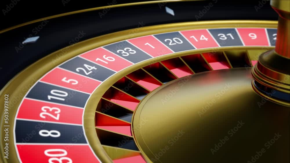 A plastic ball stopped at the number zero of roulette wheel A plastic ball stopped at the number zero of roulette wheel