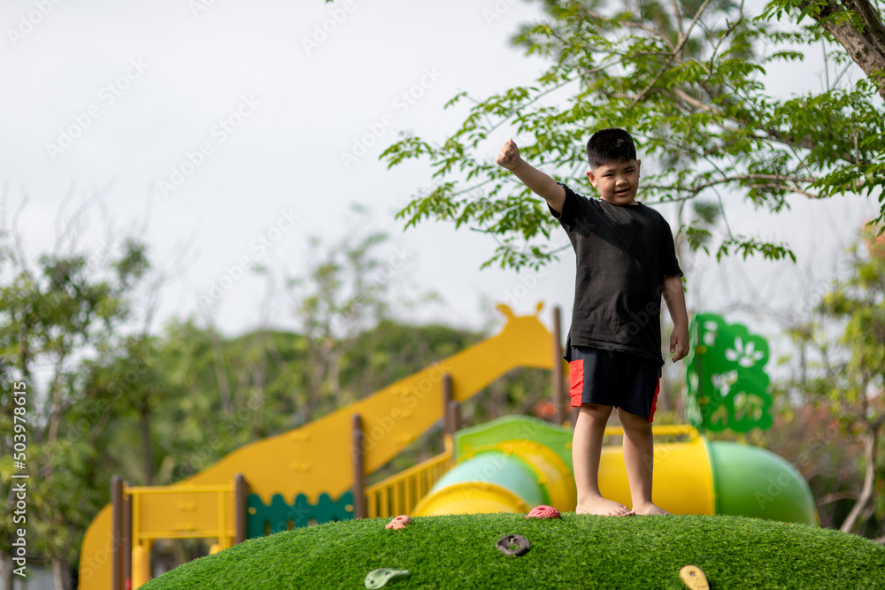 Kids Playing Outside at Children's Outdoor Playground with Kids Swings Fun  Children Activities 