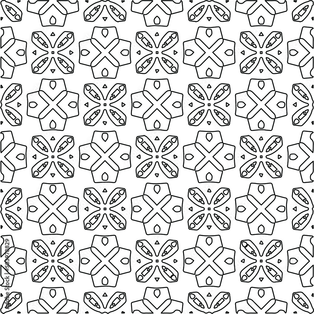Stylish texture with figures from lines.
Abstract geometric black and white pattern for web page, textures, card, poster, fabric, textile. Monochrome graphic repeating design. Stylish texture with figures from lines.
Abstract geometric black and white pattern for web page, textures, card, poster, fabric, textile. Monochrome graphic repeating design.