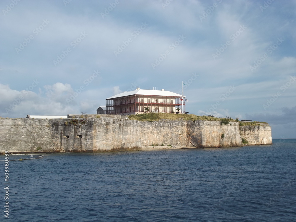 The governer´s house is part of the national museum of Bemuda, Royal Naval Dockyard, Grand Bermuda, Bermuda Islands