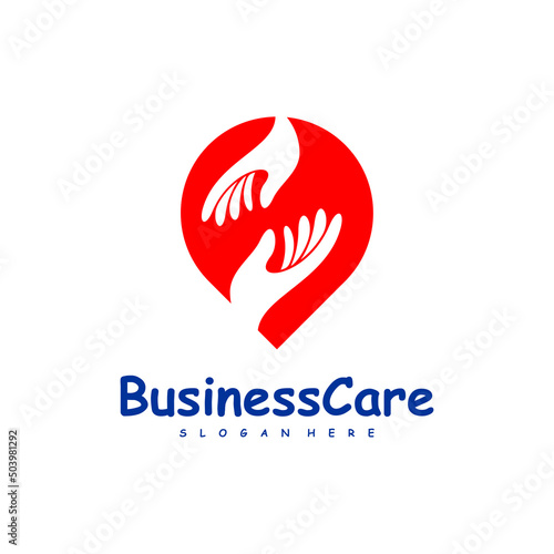 Point Care logo design vector. Icon Symbol. Template Illustration