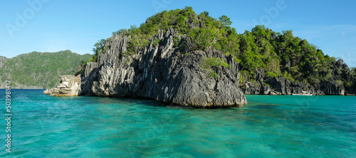 Island hopping in Coron, Palawan, Philippines.