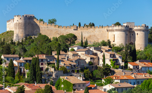 Avignon. The ancient wall of the abbey of St. Andrew. photo