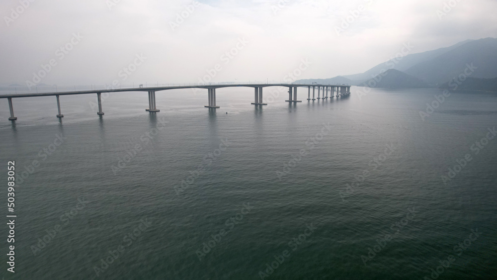 the bridge connect between Hong Kong–Zhuhai–Macau 