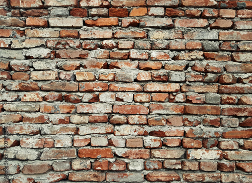 Abstract old dirty cracked brick Background