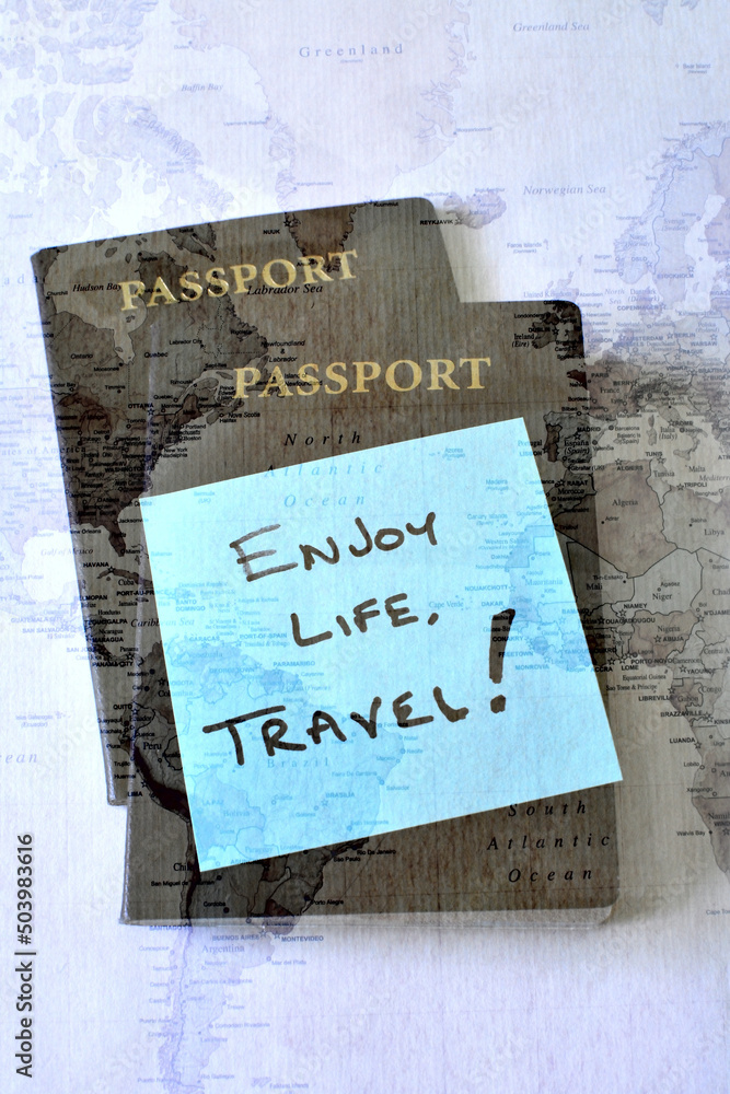 Obraz premium Passport for enjoying life while travelling
