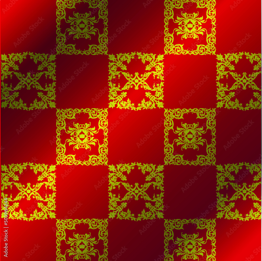 Royal vector textile on red background, luxury red royal wallpaper ...