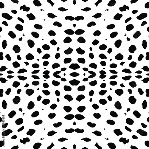 Cheetah, Leopard or Jaguar (Big Cat Family) Motifs Pattern. Animal Print-Series. Vector Illustration