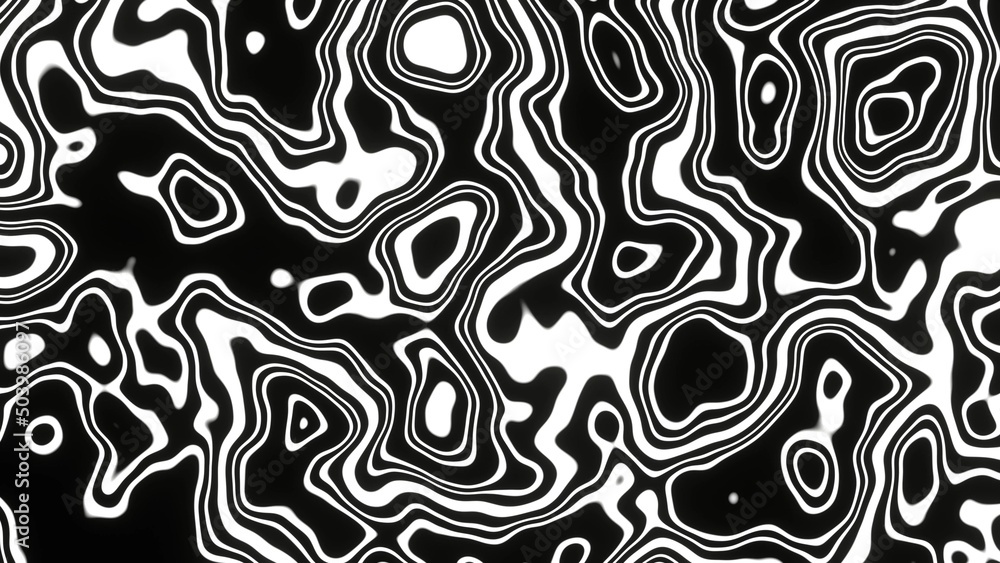 Black and White Marbling Liquid Waves Texture