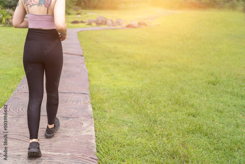 young beautiful running in the park young beautiful running in the park