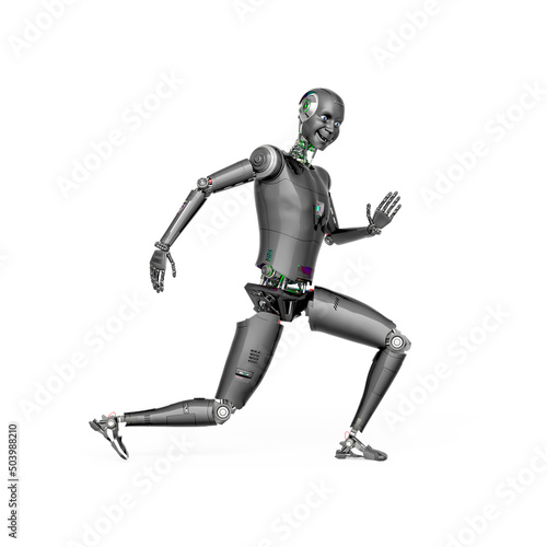almost human cyberman is doing a robot dance © DM7