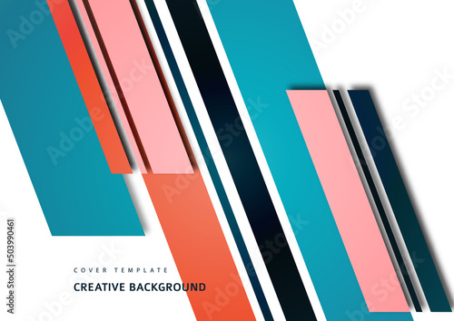 Inclined stripes and lines. Template for business presentations, app covers and website designs. Vector