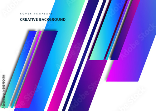 Inclined stripes and lines. Template for business presentations, app covers and website designs. Vector