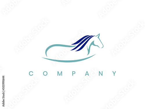 horse elegant logo symbol vector, horse company logo design, fast speed horse logo design