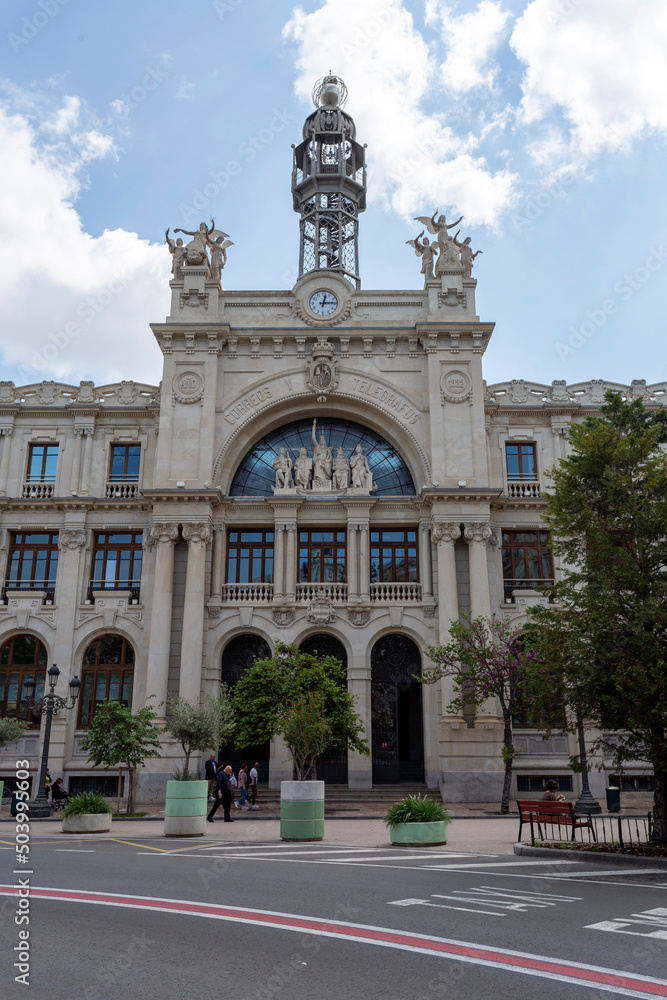 Edificio de Correos post office building in Valencia
