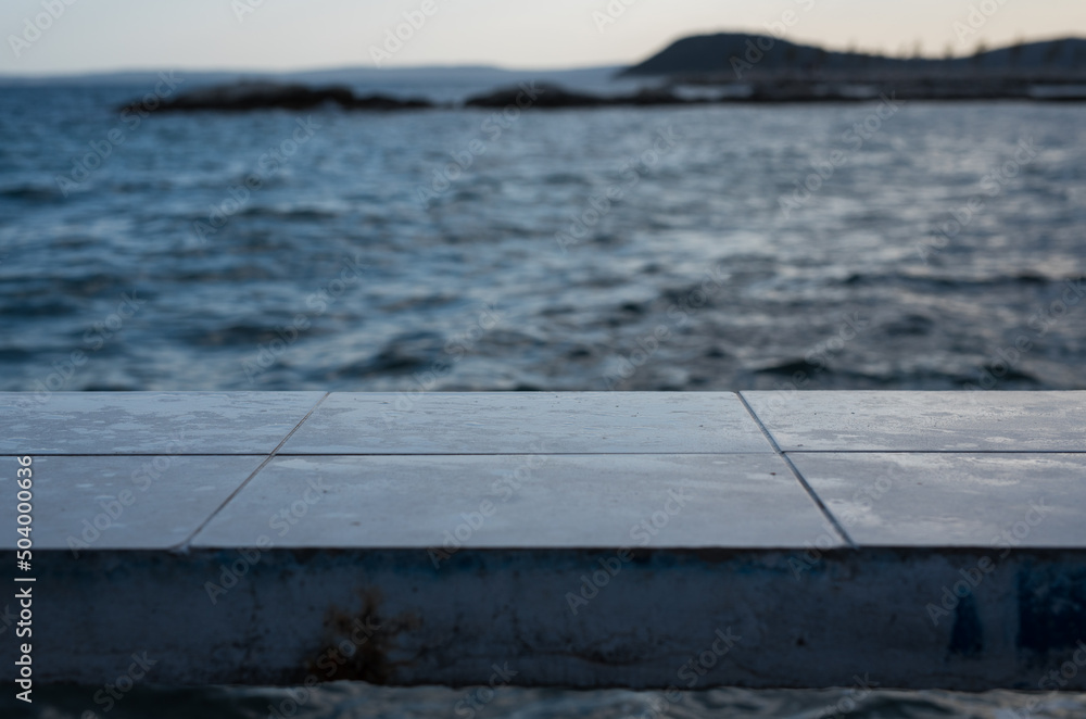 Fototapeta premium table on sea