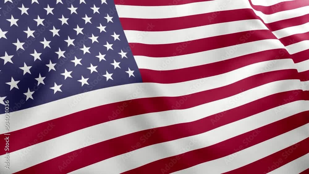 3d element Flag USA. Флаг видео.