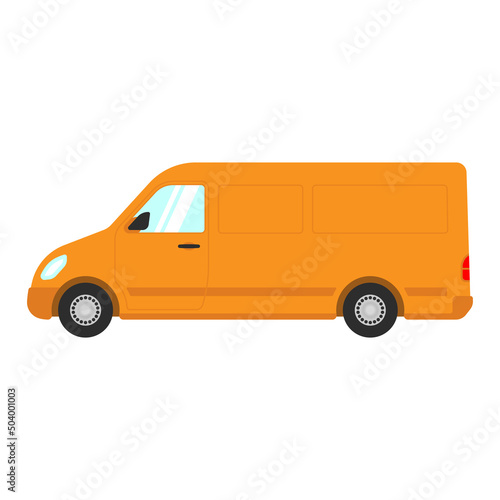 Van icon. Modern cargo minibus. Delivery truck. Color silhouette. Side view. Vector simple flat graphic illustration. Isolated object on a white background. Isolate.