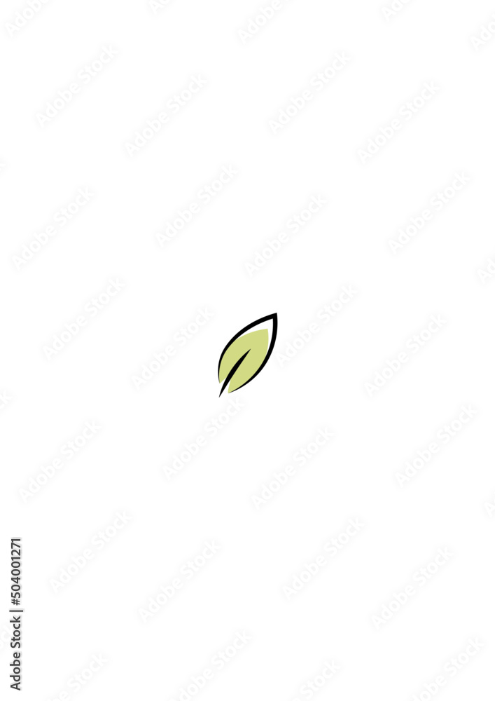 Naklejka premium Liść