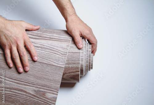 Fotografie Waterproofness of linoleum