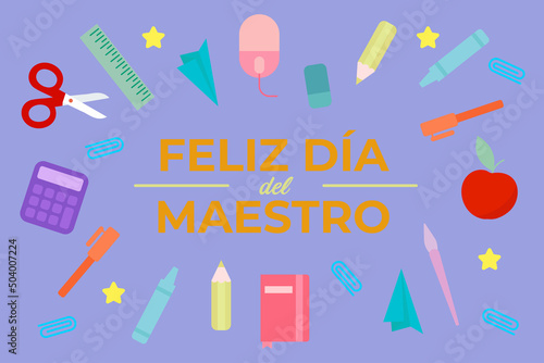Fondo del día del maestro.