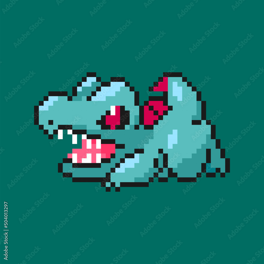 baby t rex vector pixel art baby t rex vector pixel art