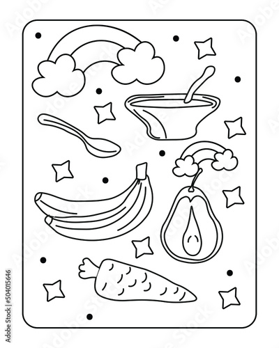 kawaii coloring page, kids coloring page, kids kawaii coloring page, Baby toy coloring page, kids toy coloring page.