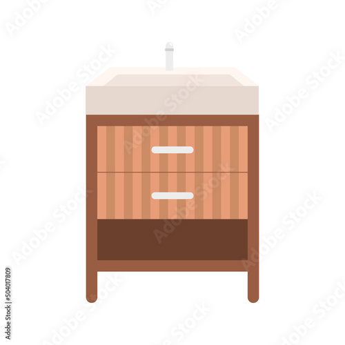 washbasin in drawer