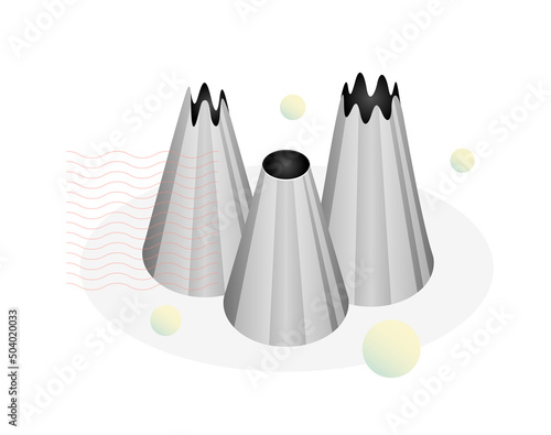 Icing Piping Nozzles - Illustration