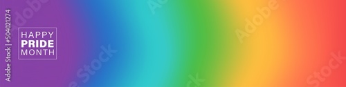 Fotografia Pride gradient background with LGBTQ Pride flag colours