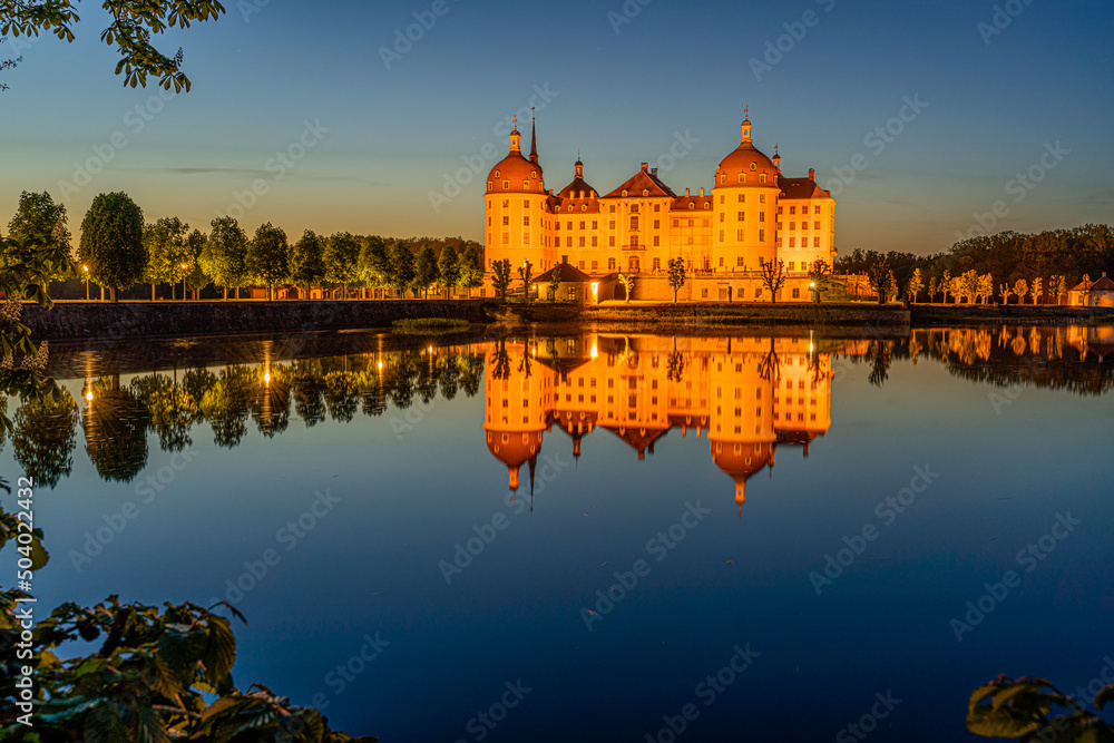 Schloss Moritzburg am Abend 2