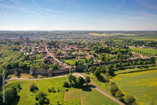 view of the medieval city of Provins which belongs to the unesco world heritage