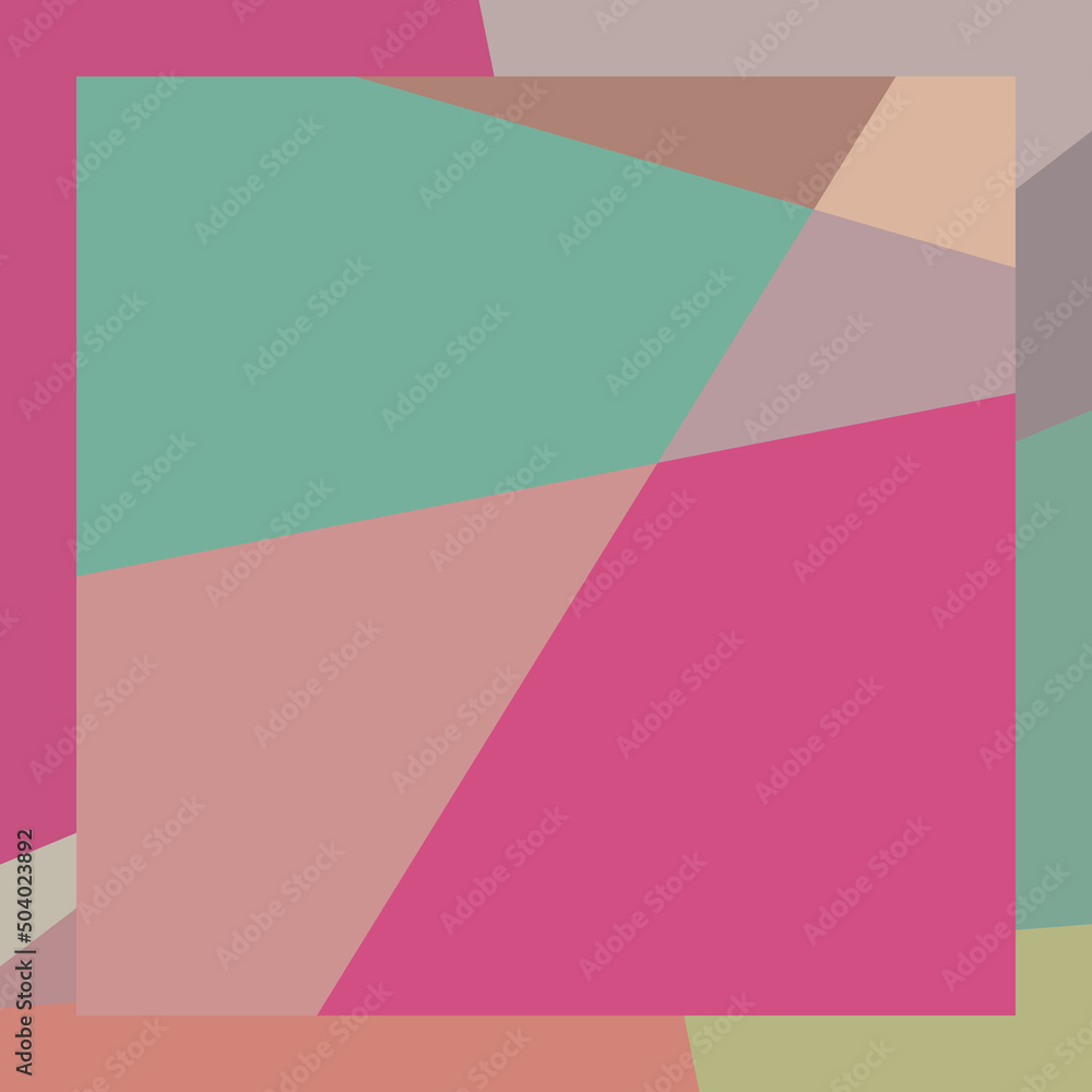 Fototapeta premium Abstract computational color Polygones background illustration