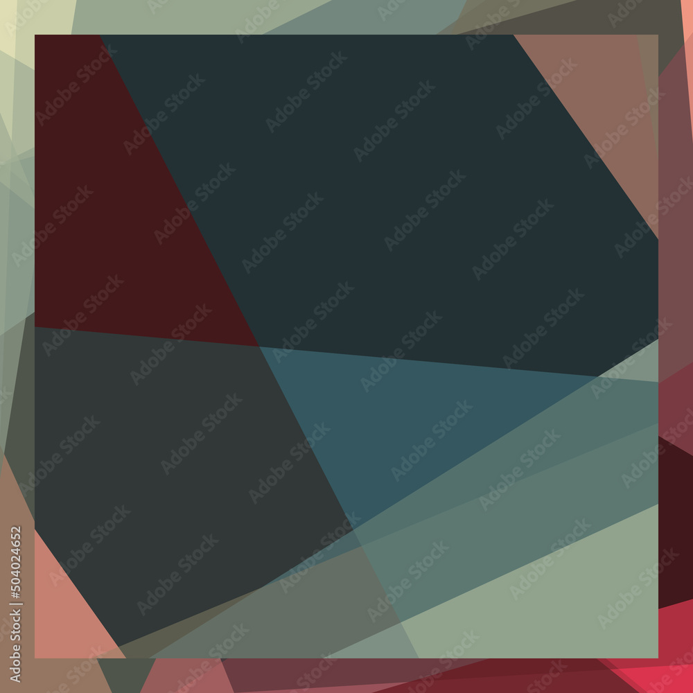 Obraz premium Abstract computational color Polygones background illustration