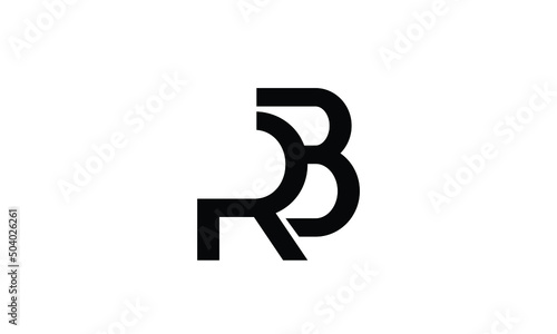 Alphabet letters Initials Monogram logo RB, BR, R and B