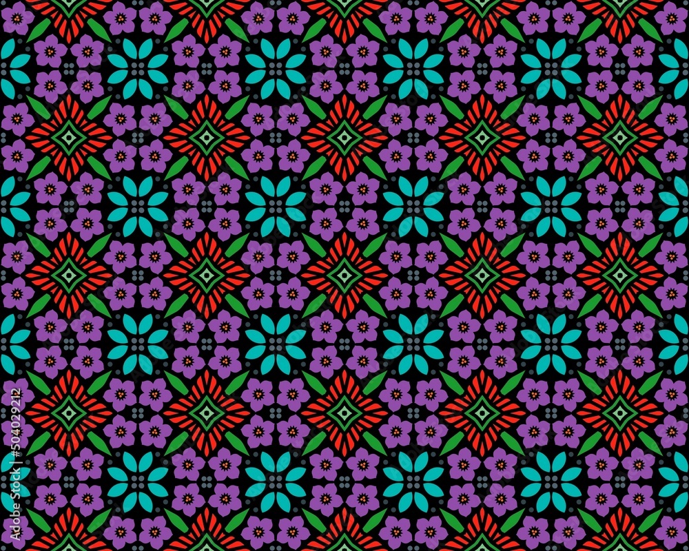 Illustration of seamless tile pattern - cool for background or wallpaper