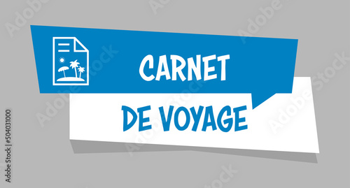 Logo carnet de voyage.