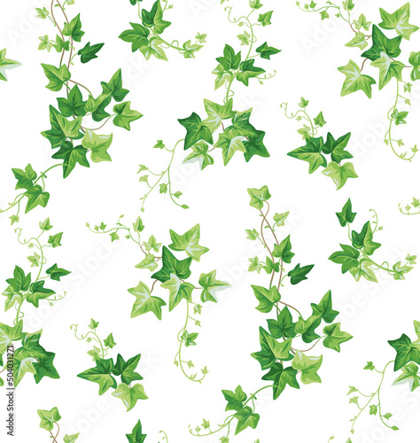 Foto Seamless pattern with ivy