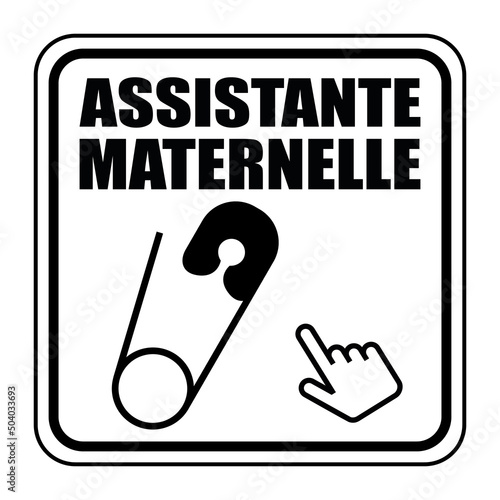 Logo assistante maternelle.