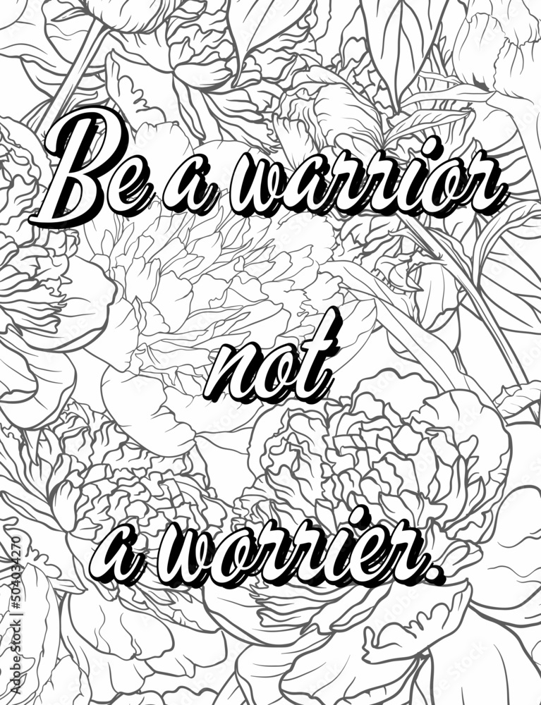 Inspirational Motivational quotes coloring pages, positive Affirmations ...