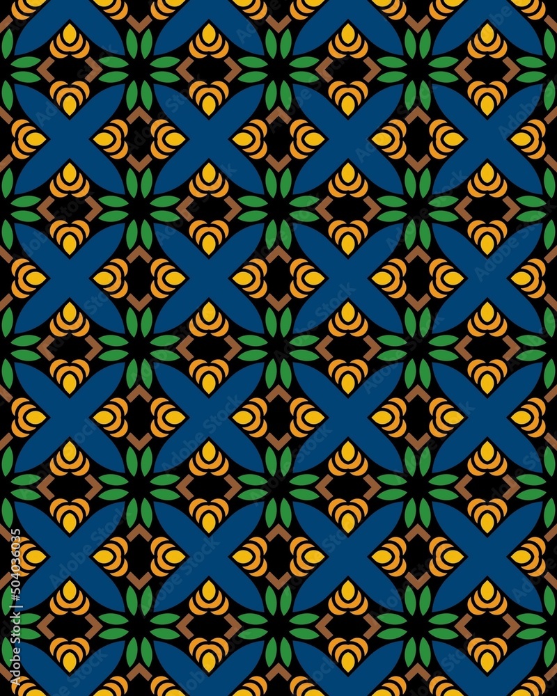 An Illustration of a seamless tile pattern used as wallpaper or background An Illustration of a seamless tile pattern used as wallpaper or background