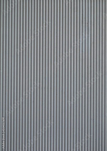 Silver Gray and Black Corrugated Warehouse Wall for use as a Background. 
