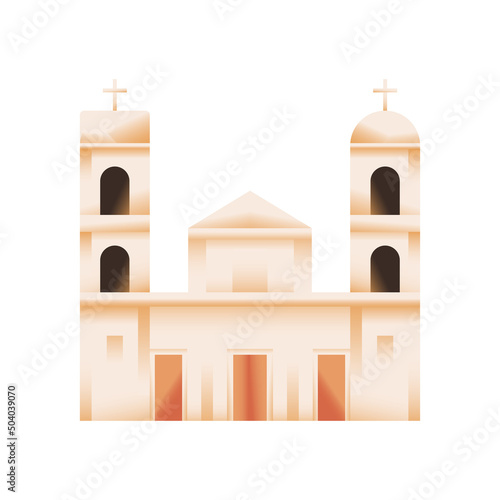 Isolated church icon Religion time Vector illustration