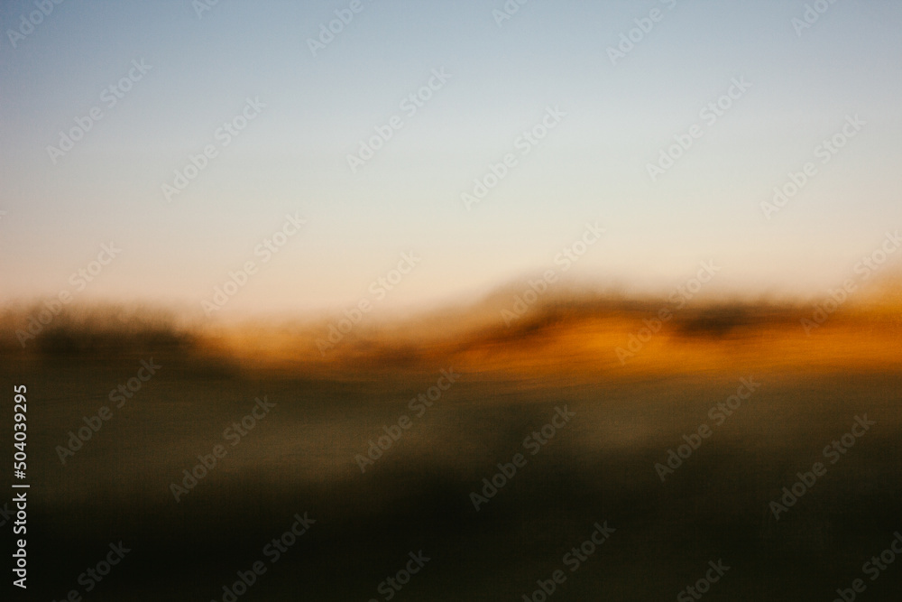 Abstract Landscape of a Field in Winter